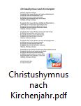 Christushymnen nach Kirchenjahr